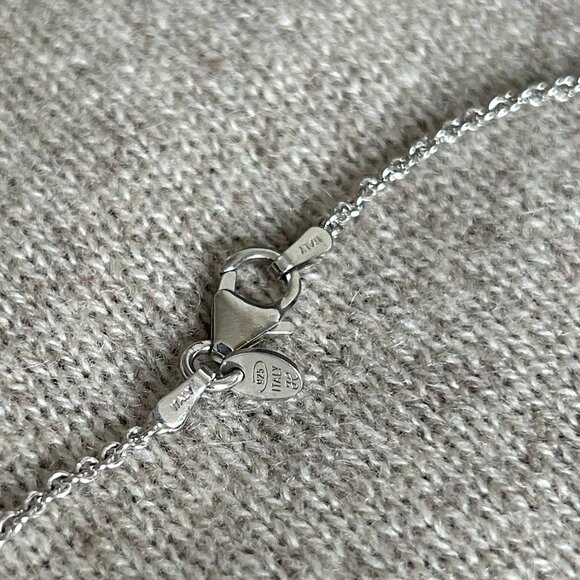 Honora White Mother-of -Pearl Disc Pendant and Silver Necklace - Picture 6 of 14